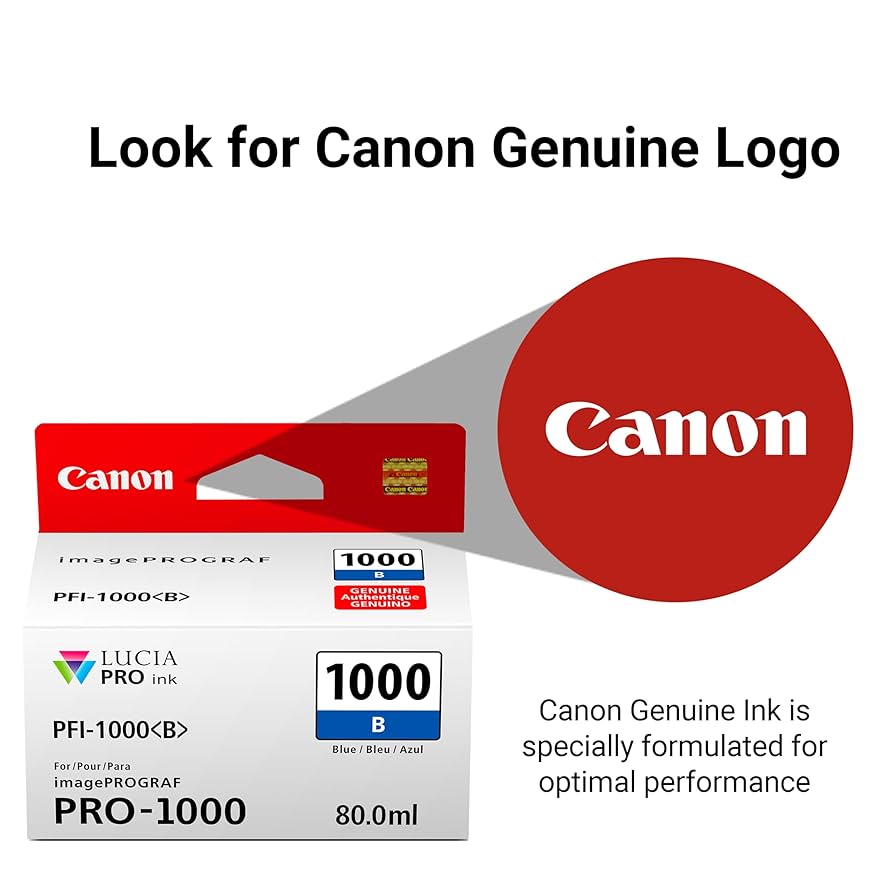Amazon.co.jp: Canon PFI-1000 純正ブルーインクタンク
